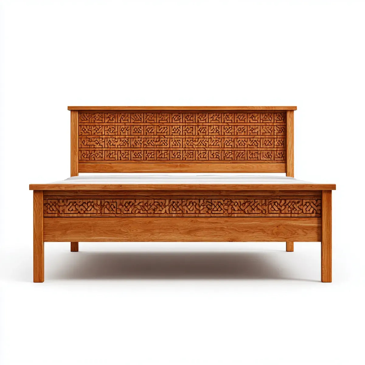 Doppelbett Massivholzbett Braun 180 x 200 cm Mangoholz Rechteckig