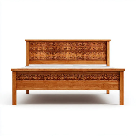 Doppelbett Massivholzbett Braun 180 x 200 cm Mangoholz Rechteckig